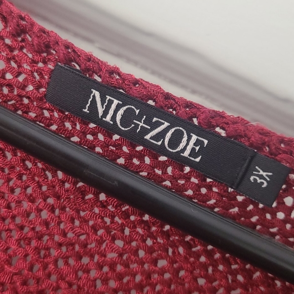 Nic+Zoe Maroon Sweater Tank - Picture 2 of 4